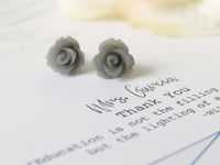 Flower Earrings Personalized Teacher Gift